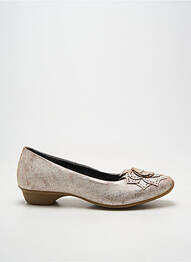 Ballerines talon bas talon plat jusqu'à 3cm argent IMAGINI femme