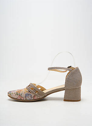 Sandales/nu pieds fermeture bride(s) talon de 4 à 6cm beige LIBRE COMME L'AIR femme