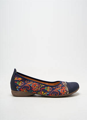 Ballerines bout rond talon plat jusqu'à 3cm bleu INEA femme