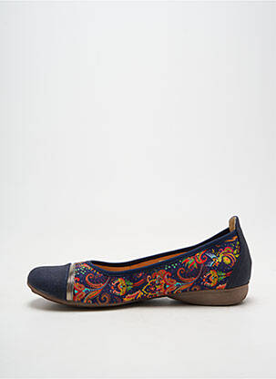 Ballerines bout rond talon plat jusqu'à 3cm bleu INEA femme