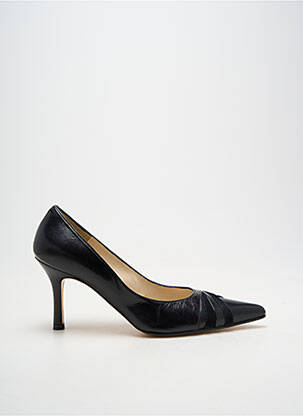 Escarpins tissage satiné talon de 7 à 9cm noir GISBERT femme