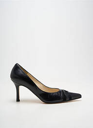 Escarpins tissage satiné talon de 7 à 9cm noir GISBERT femme