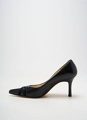 Escarpins tissage satiné talon de 7 à 9cm noir GISBERT femme