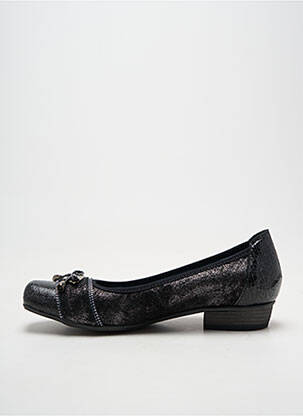 Ballerines type de semelle amortissante talon plat jusqu'à 3cm noir UN TOUR EN VILLE femme