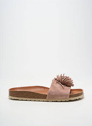 Mules/sabots voute plantaire talon plat jusqu'à 3cm rose VERBENAS femme