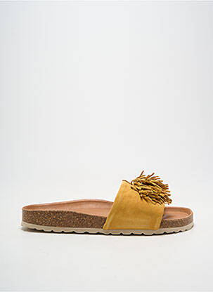 Mules/sabots voute plantaire talon plat jusqu'à 3cm jaune VERBENAS femme