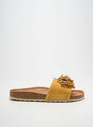 Mules/sabots voute plantaire talon plat jusqu'à 3cm jaune VERBENAS femme