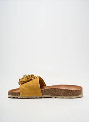Mules/sabots voute plantaire talon plat jusqu'à 3cm jaune VERBENAS femme