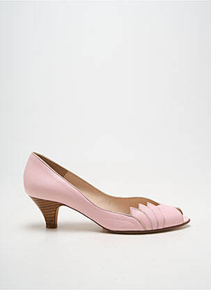 Escarpins tissage satiné talon de 4 à 6cm rose PATRICIA BLANCHET femme