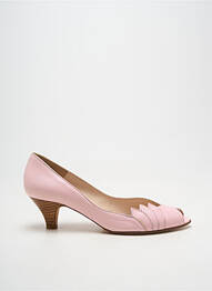 Escarpins tissage satiné talon de 4 à 6cm rose PATRICIA BLANCHET femme