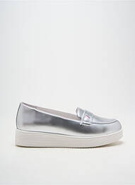 Mocassins tissage satiné talon plat jusqu'à 3cm argent MELLOW YELLOW femme