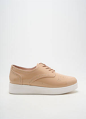Derbies matière lisse talon de 4 à 6cm beige MELLOW YELLOW femme