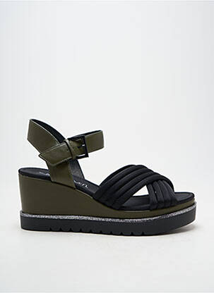 Sandales/nu pieds talon compensé talon de 7 à 9cm vert SIXTY SEVEN femme