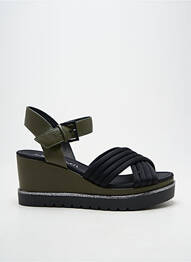 Sandales/nu pieds talon compensé talon de 7 à 9cm vert SIXTY SEVEN femme