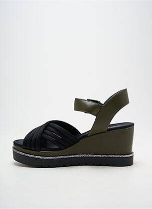 Sandales/nu pieds talon compensé talon de 7 à 9cm vert SIXTY SEVEN femme