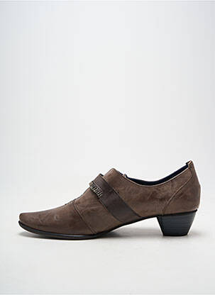 Derbies bout pointu talon de 4 à 6cm marron DORKING femme