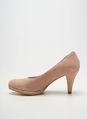 Escarpins tissage satiné talon de 7 à 9cm beige DORKING femme