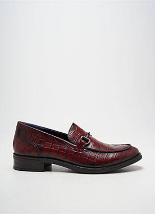 Mocassins bout rond talon plat jusqu'à 3cm rouge DORKING femme