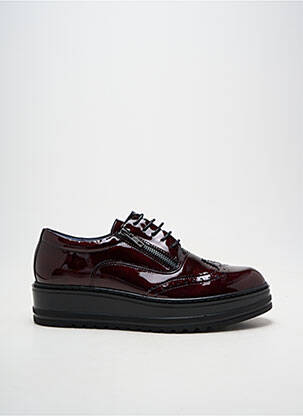 Derbies matière lisse talon de 4 à 6cm violet DORKING femme