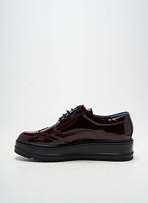 Derbies matière lisse talon de 4 à 6cm violet DORKING femme
