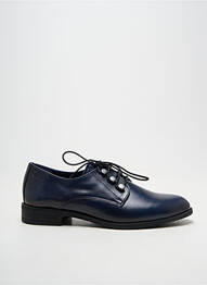 Derbies bout rond talon plat jusqu'à 3cm bleu DORKING femme