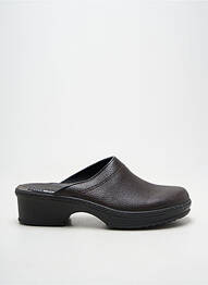 Mules/sabots matière lisse talon de 4 à 6cm marron ROMIKA femme