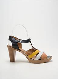 Sandales/nu pieds talon bottier talon de 7 à 9cm jaune KARSTON femme