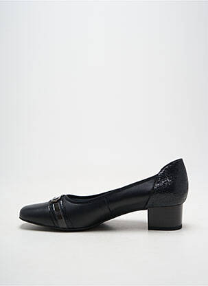 Escarpins tissage satiné talon de 4 à 6cm noir ARTIKA SOFT femme