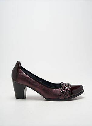 Escarpins talon bottier talon de 7 à 9cm violet J.METAYER femme