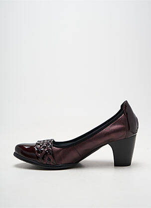 Escarpins talon bottier talon de 7 à 9cm violet J.METAYER femme