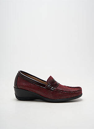 Mocassins tissage satiné talon de 4 à 6cm violet ORLAND femme