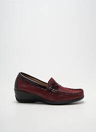 Mocassins tissage satiné talon de 4 à 6cm violet ORLAND femme