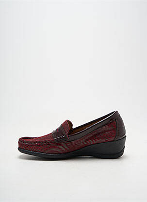 Mocassins tissage satiné talon de 4 à 6cm violet ORLAND femme