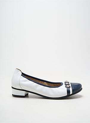 Ballerines talon bas talon plat jusqu'à 3cm blanc HIRICA femme