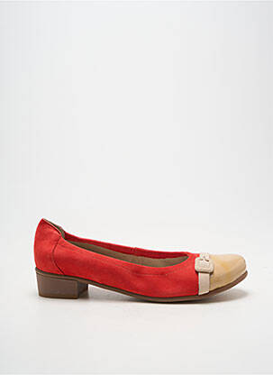 Ballerines talon bas talon plat jusqu'à 3cm orange HIRICA femme