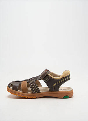 Sandales/nu pieds bout rond bout rond marron KICKERS garçon