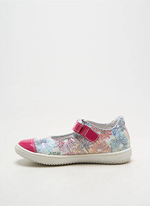 Ballerines tissage satiné bout rond rose BELLAMY fille