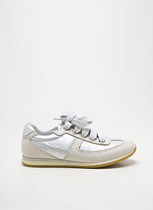 Baskets semelle amovible bout rond argent BELLAMY fille