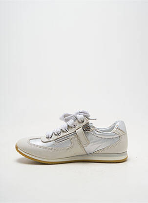 Baskets semelle amovible bout rond argent BELLAMY fille