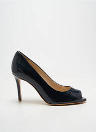 Escarpins matière lisse talon de 7 à 9cm bleu GIANCARLO femme
