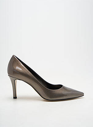 Escarpins matière lisse talon de 7 à 9cm argent GIANCARLO femme