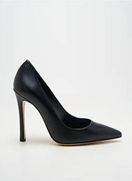 Escarpins tissage satiné talon haut de 10cm et plus noir GIANCARLO femme