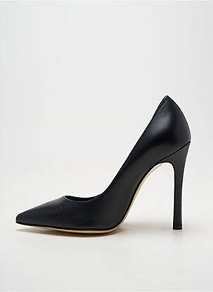 Escarpins tissage satiné talon haut de 10cm et plus noir GIANCARLO femme