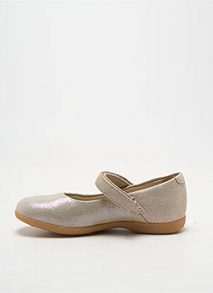 Ballerines bout rond bout rond or KICKERS fille