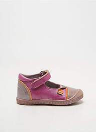 Ballerines voute plantaire bout rond rose KICKERS fille