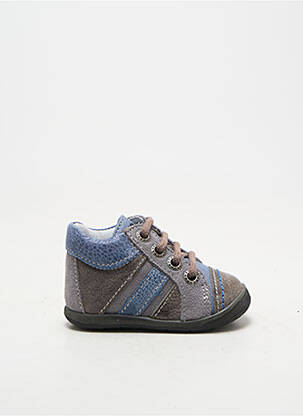Bottillons fermeture lacets bout rond bleu BELLAMY garçon