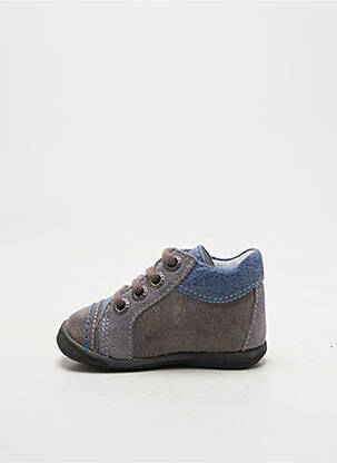 Bottillons fermeture lacets bout rond bleu BELLAMY garçon