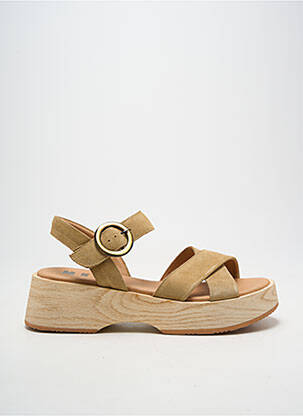 Sandales/nu pieds fermeture boucle(s) talon de 4 à 6cm beige MKD femme