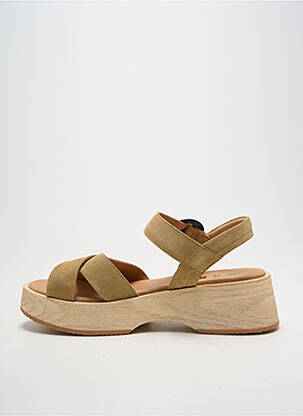 Sandales/nu pieds fermeture boucle(s) talon de 4 à 6cm beige MKD femme