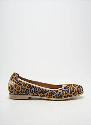 Ballerines type de semelle amortissante talon plat jusqu'à 3cm marron MKD femme